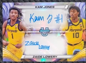 2025 Bowmans Best U Kam Jones + Zaide Lowery /25 Refractor Auto Rookie Marquette - Bild 1 von 5