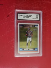 🏈  2006 Brandon Marshall Topps Chrome Rookie GMA Graded 10 # 263 Denver Broncos