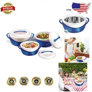 Juego de cazuela aislante de 3 piezas para vacaciones - Elegantes tazones para sopas y ensaladas - Imagen 1 de 7