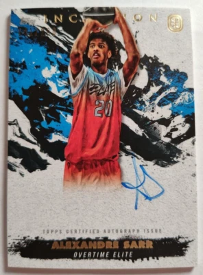 2021 Topps Inception OTE Alexandre Sarr Auto /200 RC IA-AS2 - Image 1 of 2