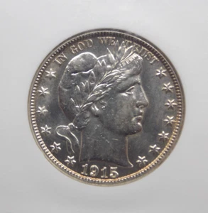 1915 "D" Barber SILVER Half Dollar 50c NGC AU58 #005 About Uncirculated ECC&C - Picture 1 of 5
