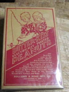 Scatola di arachidi vintage Butter-Kist (vuota) Holcomb & Hoke tostato elettricamente - Foto 1 di 5