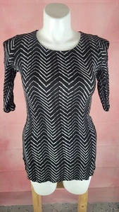 Women’s LUSH Blouse Top Tunic Size Medium 100% Rayon - Picture 1 of 8