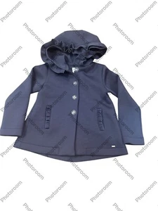 mayoral girls size 7 Blue Ruffled Jacket With Pockets - Picture 1 of 5