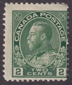 MATT'S STAMPS SCOTT CANADA #107, 2-CENT  GEORGE V ISSUE OF 1922, MH CV$27.50 - Picture 1 of 2