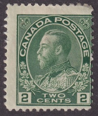 MATT'S STAMPS SCOTT CANADA #107, 2-CENT  GEORGE V ISSUE OF 1922, MH CV$27.50 - Image 1 of 2