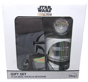 New -  Star Wars Mandalorian The Child Grogu Gift Set Mug, Socks, Keychain - Picture 1 of 2