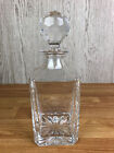 Beautiful And Elegant Heavy Cut Glass Decanter With Personalised Etching