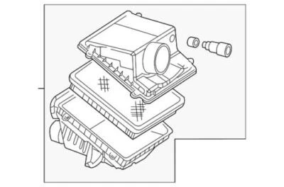 Genuine GM 1999-2009 Chevrolet GMC Cadillac Base Air Cleaner Assembly 25873812 - Изображение 1 из 2