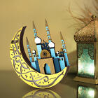 Eid Mubarak Ornaments Wood Led Light Battery Powerd Ramadan Decorations Eid Gift