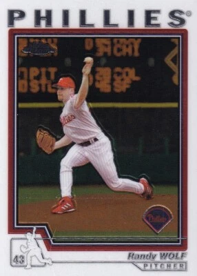 Randy Wolf Philadelphia Phillies 2004 Topps cromo #36  Foto 1 de 2