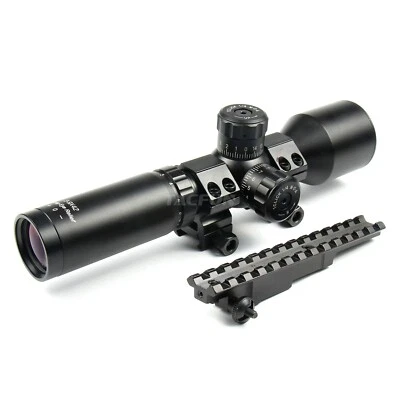 TACFUN Mosin Nagant 3-9x42 Long Eye Relief Scope /w Ring Mount +Mauser K98 Mount - Image 1 of 4