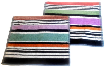 MISSONI HOME TWO HAND TOWELS 16x28in 40x70cm LIMITED EDITION AYRTON 101 - Image 1 of 4