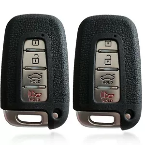 2pc Silicone Smart Case Protector Cover Skin Entry Fob Holder for Hyundai Key - Bild 1 von 3