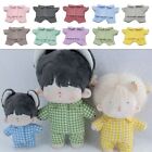 Plaid Dress Up Clothing Accessories Shirt Pajama Set Toy Doll Clothes