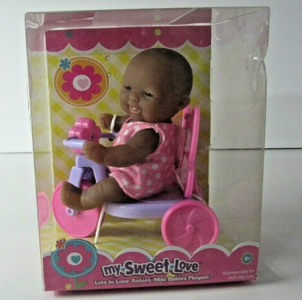 Berenguer AA Doll Lots To Love Babies 5" Mini Nursery PlaySet IN CRIB VHTF