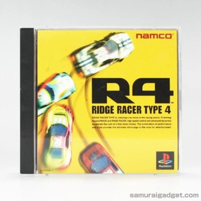 R4:Ridge Racer Type 4(with Ridge Racer High Spec Disc) PS1 PlayStation 1 [Japan] - Image 1 of 4