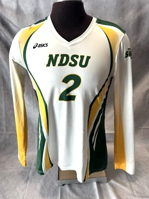 NDSU North Dakota State Bison ASICS Volleyball GU Women's Large white Jersey #2 - Image 1 of 4