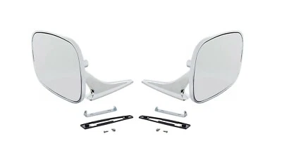Par de espejos retrovisores cromados GM 1968-77 Olds Pontiac Buick Camaro Chevelle Firebird Foto 1 de 4