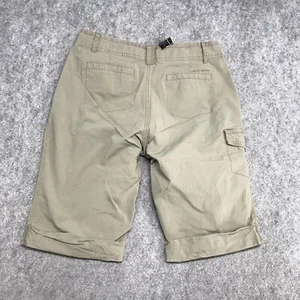 DKNY Jeans Shorts Womens Size 4 Cuffed Cargo Bermuda Active Stretch - Picture 1 of 12