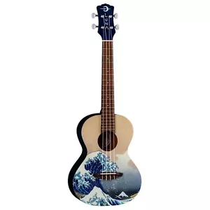 New! in Stock Luna Great Wave Tenor Ukulele with Gig Bag - Picture 1 of 4