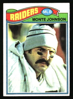 Monte Johnson 1977 Topps  #77 FOOTBALL Card - Image 1 of 2