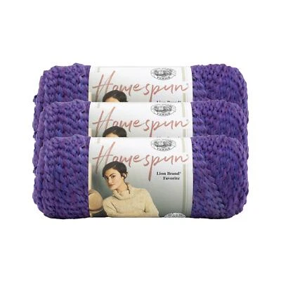 (3 Pack) Lion Brand Yarn 790-421A Homespun Yarn, Purple Haze - Image 1 of 4