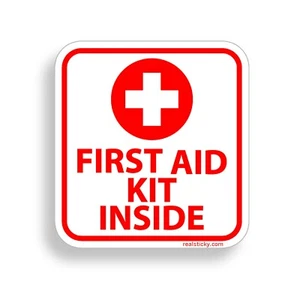 1st First Aid Kit Inside Stickers Decal Self Adhesive Vinyl Rescue Emergency DIY - Bild 1 von 1