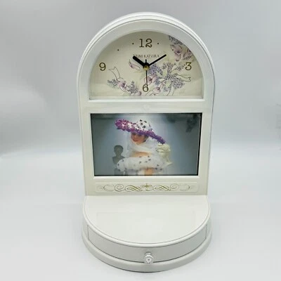 Vintage 1990s YUMI KATSURA Clock, Picture Frame, Wind-Up Music Box/Drawer, Works - Image 1 of 4