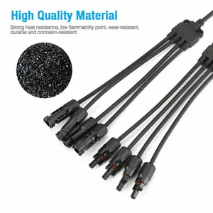 USA Solar Panel Y Branch Cable Connection Waterproof Adapter Connector Extension - Picture 1 of 9