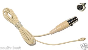 Detachable Plug Cable for Headset Lavalier Microphone Shure 4Pin Connector 1.2m - Picture 1 of 4