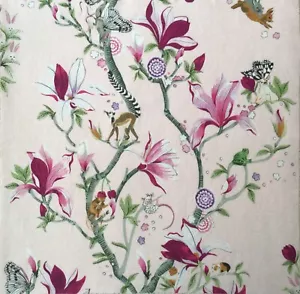 47cm x 47cm Square Cath Kidston Story Tree Pink Lightweight Fabric New Magnolia - Picture 1 of 11
