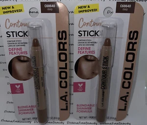 2 X L.A. Colors Contour Stick C68640 ~ DEEP ~ Duo Lot Set, Brand New & Sealed - Picture 1 of 5