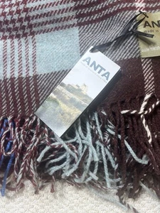 NWT Anta - Tartan Plaid Wool Throw/Blanket - Chris Clunes Collection Scotland - Picture 1 of 7