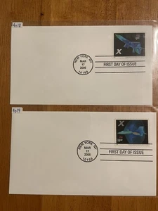 X Plane Express And Priority FDC Envelopes. Set Of 2. MNH. Scott # 4018 & 4019 - Picture 1 of 3