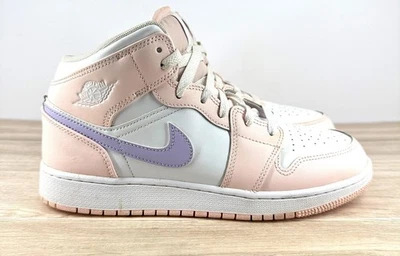 Nike Air Jordan 1 Rosa Medio Lavado Violeta Escarcha Juvenil 7Y Mujer 8.5 Baloncesto Foto 1 de 4