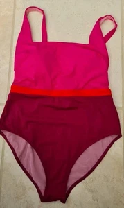 Boden Ladies Swimsuit Colourblock Size UK 16 Excellent Condition B1 - Picture 1 of 4
