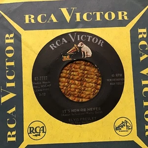 45 RPM Elvis Presley RCA 7777 It's Now or never / Mess of Blues VG++ - Picture 1 of 2
