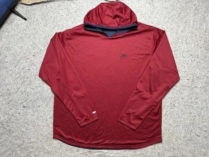 Nike Hoodie Mens 2XL Red Blue Dri-FIT Reversible Lightweight Pullover Training - Picture 1 of 18