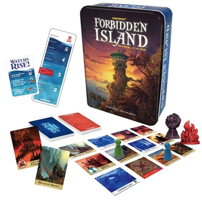 Gamewright Forbidden Island - Family Cooperative Strategy Card Game in a Tin - Image 1 of 3