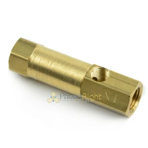 1/4" Air compressor Compressed Air In Line Check Valve Brass USA Made - Picture 1 of 6