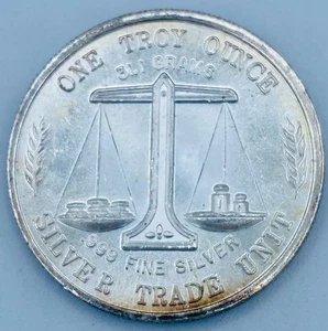 1 Troy Ounce - Silver - Silver Trade Unit - Uncirculated - 31.1 Grams - Picture 1 of 2