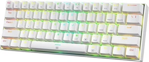 Redragon K630 Dragonborn 60% Tastiera da Gioco RGB Cablata, 61 Interruttore Rosso, Bianco - Foto 1 di 9