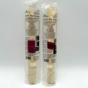 CLOVER Quick Bias Design & Appliqué Sheet Lot of 2 Vintage 1998 1 Sealed, 1 Open - Picture 1 of 4