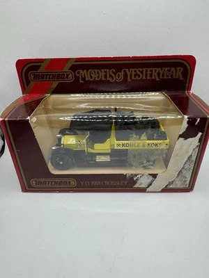 Matchbox Models of Yesteryear - Y-13 1918 Crossley "Kohle & Koks" Truck Diecast Foto 1 de 3