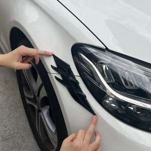 2 Piezas Universal Faro Coche Lámpara Anticolisión Cubierta Adhesivo Auto Accesorios - Imagen 1 de 11