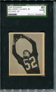 1948 Bowman #99 Harry Gilmer Washington Redskins - Rookie Card – SP - SGC 6 ExMt - Picture 1 of 2