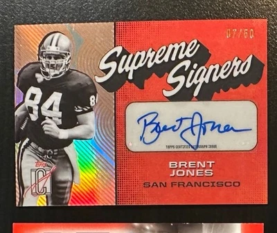 Автограф Брента Джонса 2024 Topps Signature Class /50 Gold Supreme Signers - Изображение 1 из 2