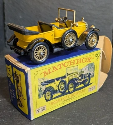 Models of Yesteryear RARE Y-13/2; 1911 Daimler Type A12; Yellow, Black Seats - Image 1 of 4