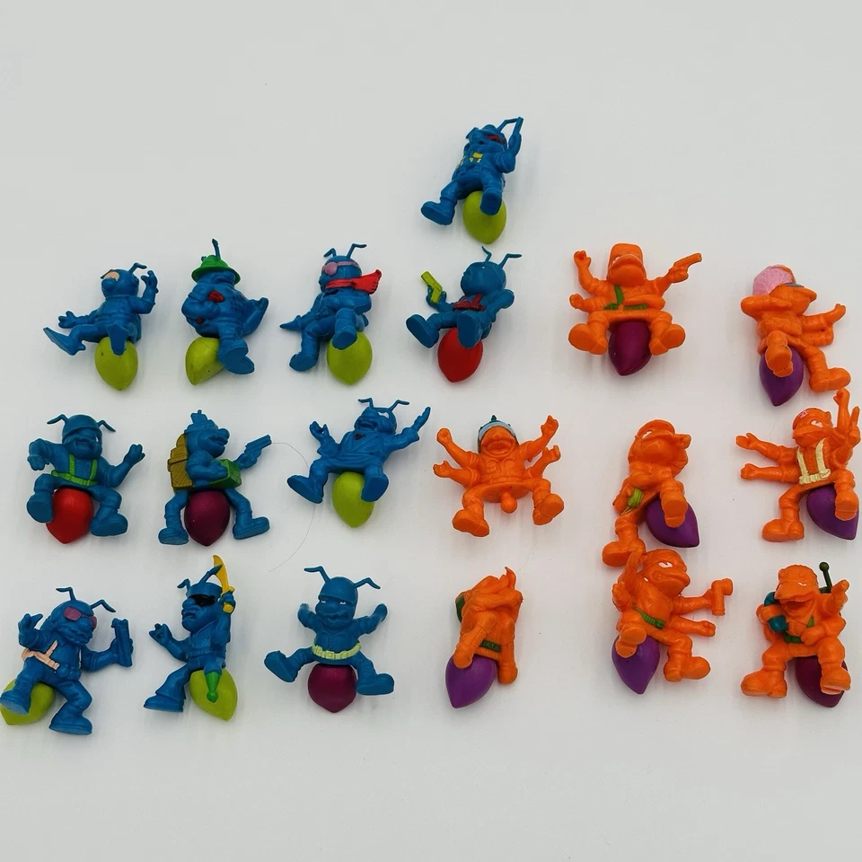 Lote de 19 figuras vintage Hasbro Army Ants Orange & Blue Team 1987 Foto 1 de 4